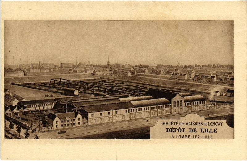 Carte postale ancienne Acieres de Longwy à Longwy