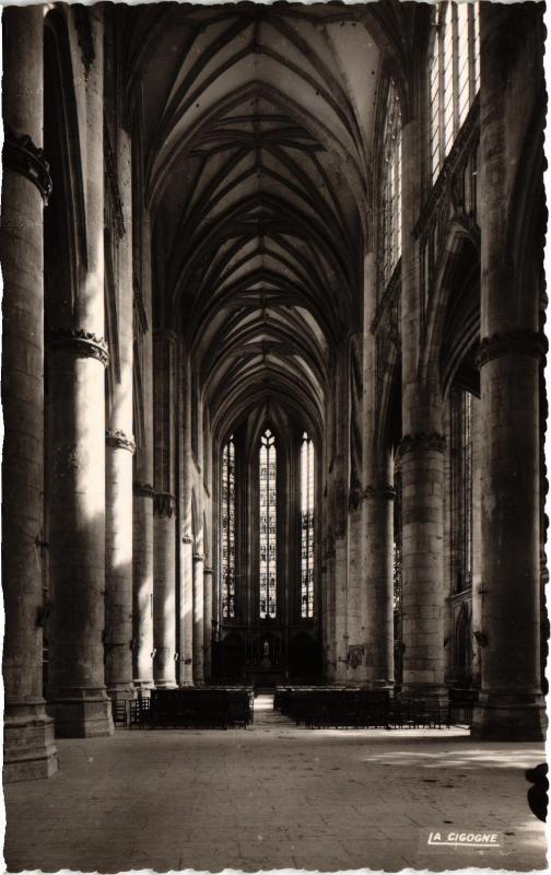 Carte postale ancienne St Nicolas du Port interieur de la Basilique