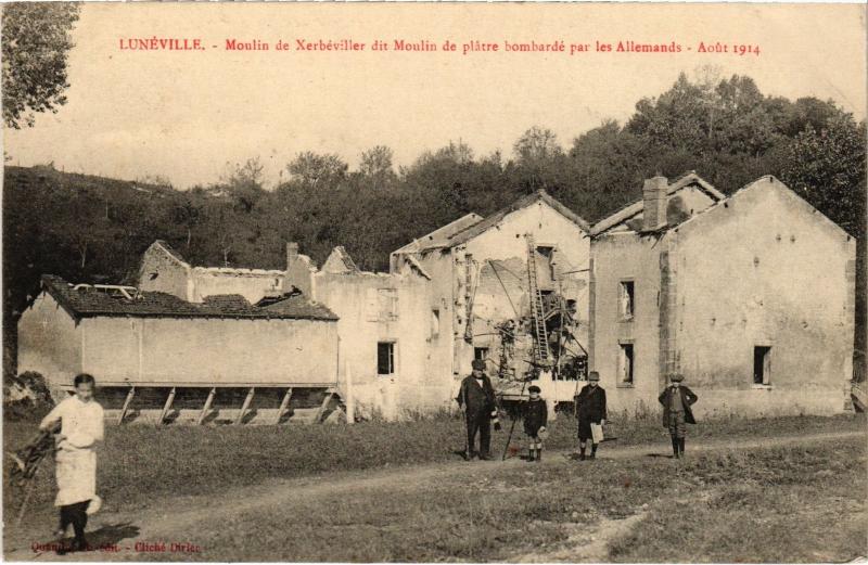 Carte postale ancienne Luneville Moulin de Xerbeviller