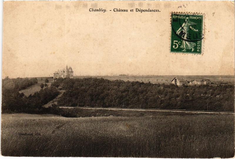 Carte postale ancienne Chambley le chateau et Dependances