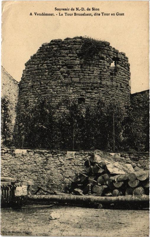 Carte postale ancienne Vaudemont Tour Brunehaut