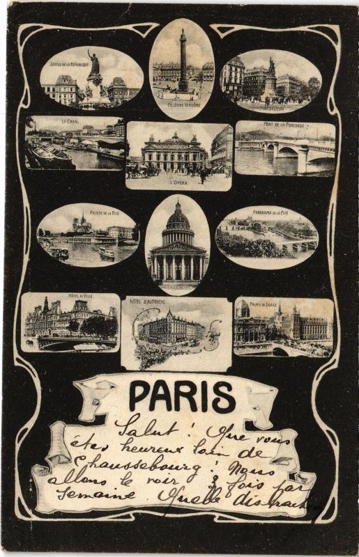 Carte postale ancienne Paris