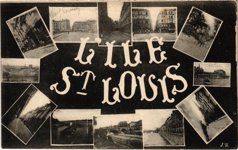 Carte postale ancienne Paris 4e - L'Ile Saint-Louis à Paris 4e