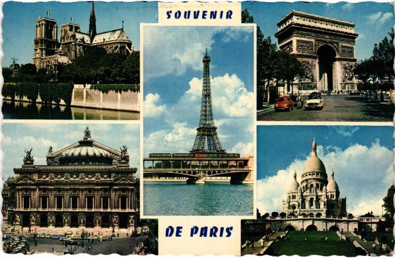Carte postale ancienne Souvenir de Paris