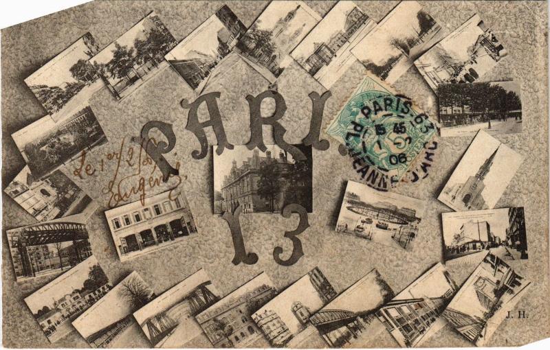 Carte postale ancienne Paris 13e à Paris 13e