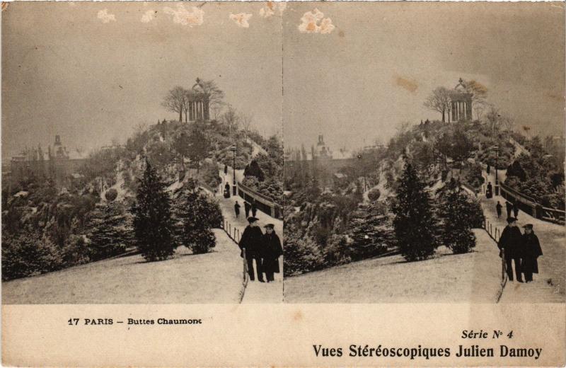 Carte postale ancienne Buttes Chaumont à Paris 19e