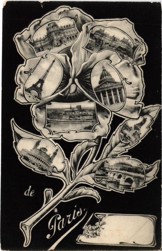 Carte postale ancienne De Paris