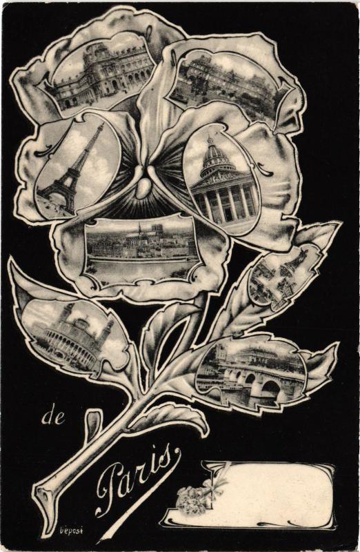 Carte postale ancienne De Paris