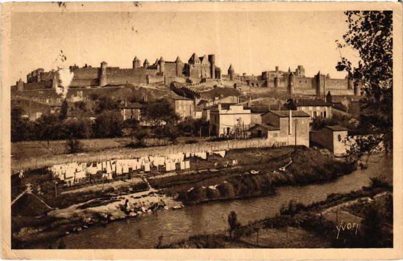 Carte postale ancienne Aude Carcassonne Vue générale à Carcassonne