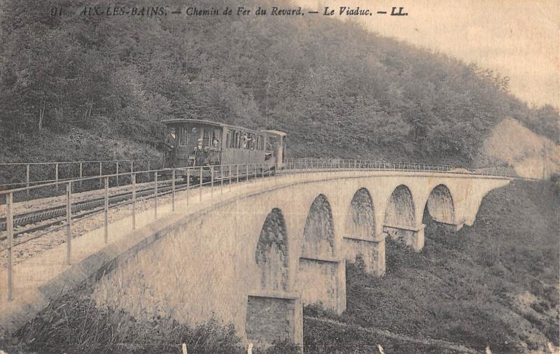 Carte postale ancienne Aix Les Bains - Chemin De Fer Du Revard - Le Viaduc à Aix-les-Bains