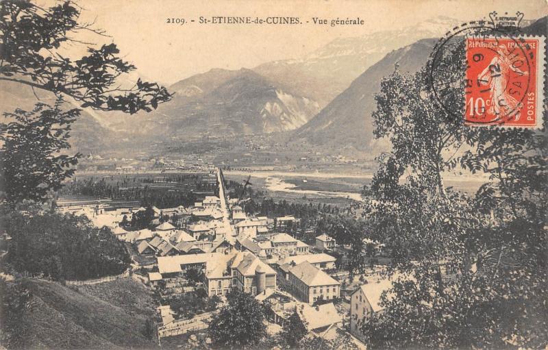 Carte postale ancienne Saint Etienne De Cuines - Vue Generale à Saint-Étienne-de-Cuines