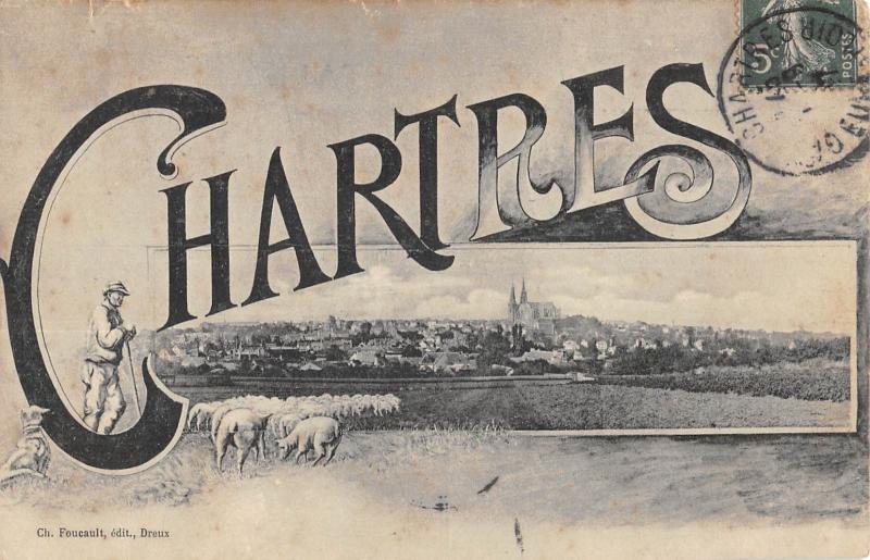 Carte postale ancienne Chartres à Chartres