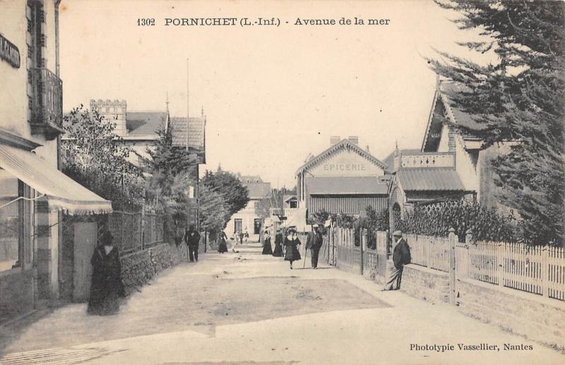 Carte postale ancienne Pornichet - Avenue De La Mer à Pornichet