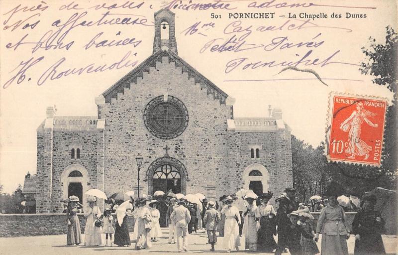 Carte postale ancienne Pornichet - La Chapelle Des Dunes à Pornichet