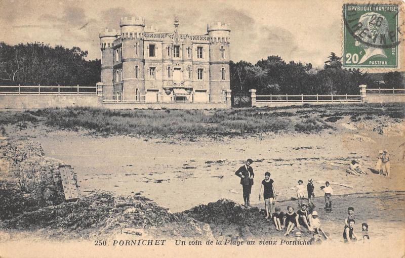 Carte postale ancienne Pornichet - Un Coin De La Plage Au Vieux Pornichet à Pornichet