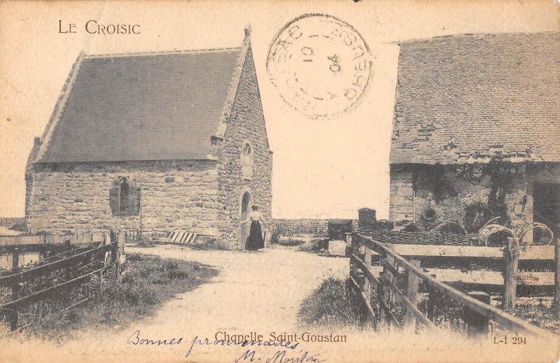 Carte postale ancienne Le Croisic - Chapelle Saint Goustan au Croisic