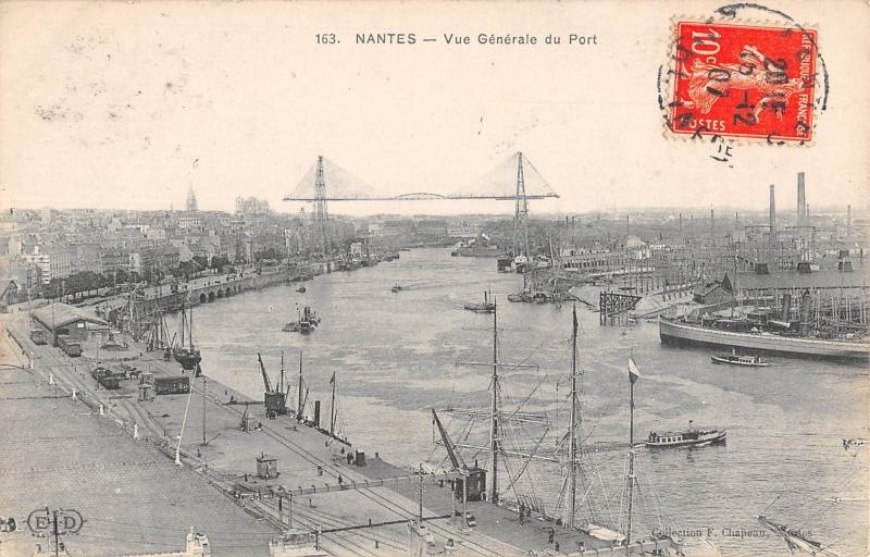 Carte postale ancienne Nantes - Vue Generale Du Port à Nantes