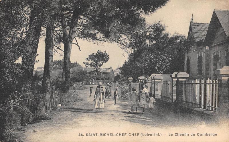 Carte postale ancienne Saint Michel Chef Chef - Le Chemin De Comberge à Saint-Michel-Chef-Chef