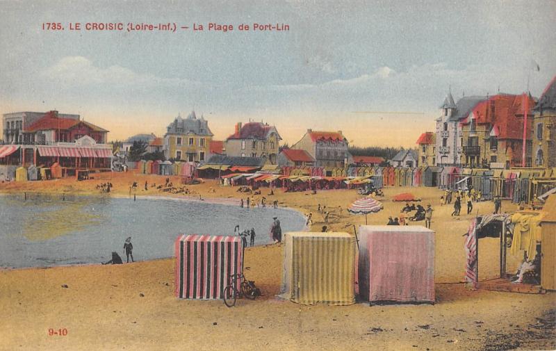 Carte postale ancienne Le Croisic - La Plage De Port Lin au Croisic