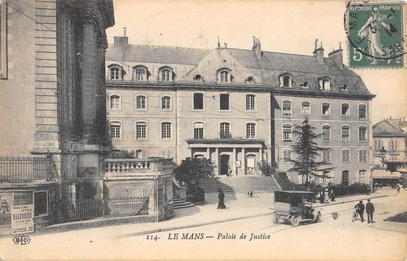 Carte postale ancienne Le Mans - Palais De Justice au Mans