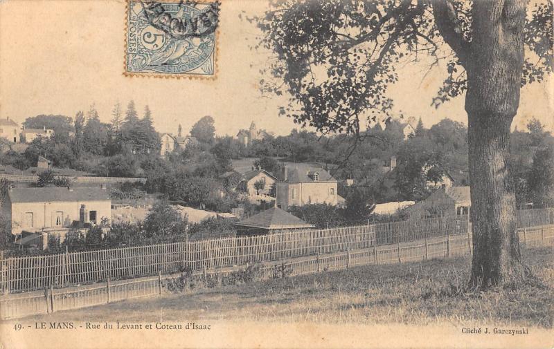 Carte postale ancienne Le Mans - Rue Du Levant Et Coteau D'Isaac au Mans