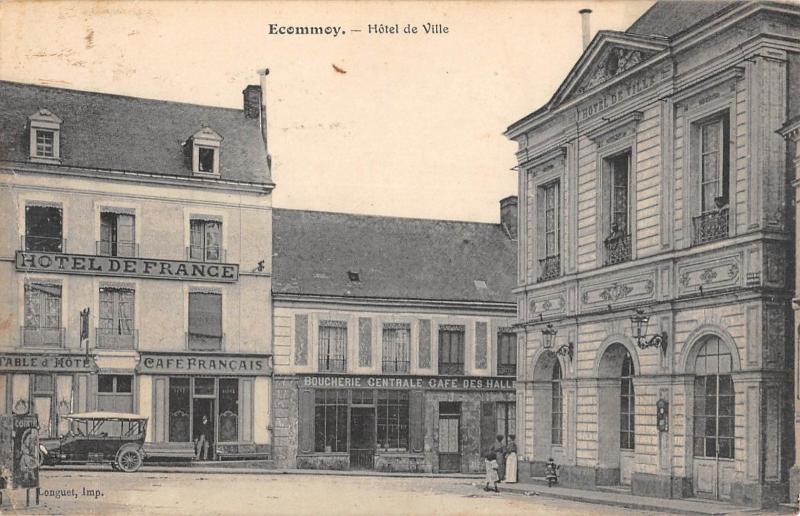 Carte postale ancienne Ecommoy - Hotel De Ville à Écommoy