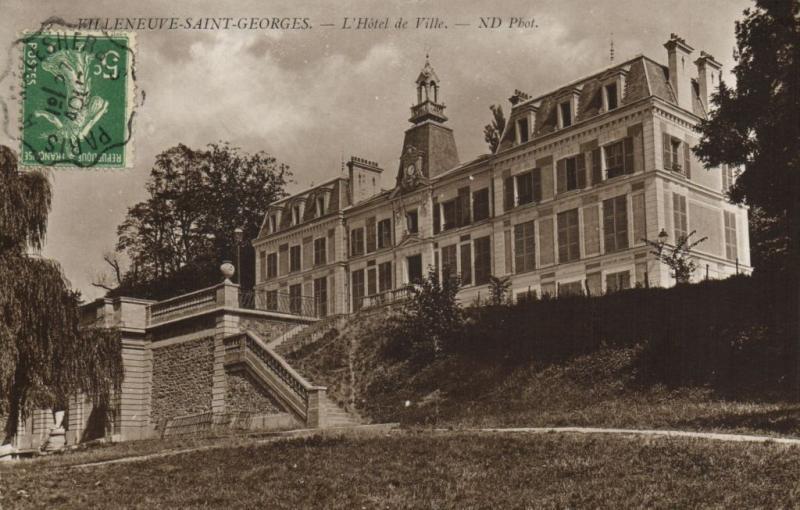 Carte postale ancienne Villeneuve Saint Georges-L'Hótel de Ville à Villeneuve-Saint-Georges
