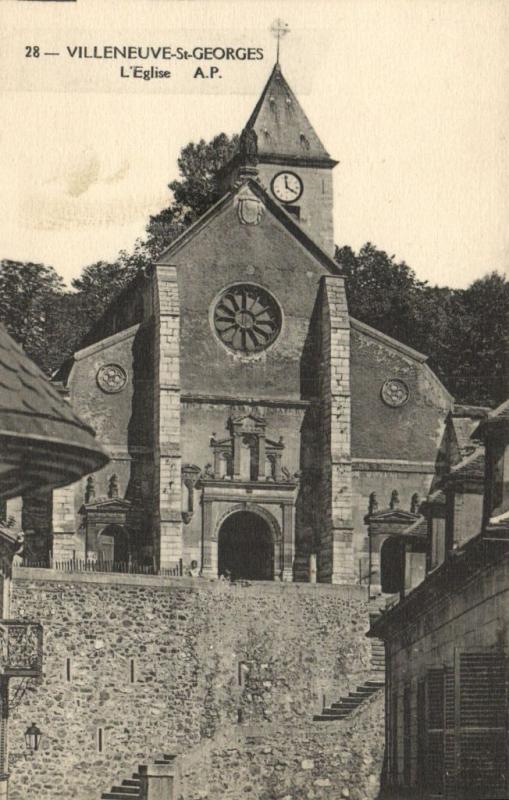 Carte postale ancienne Villeneuve Saint-Georges-L'Eglise à Villeneuve-Saint-Georges