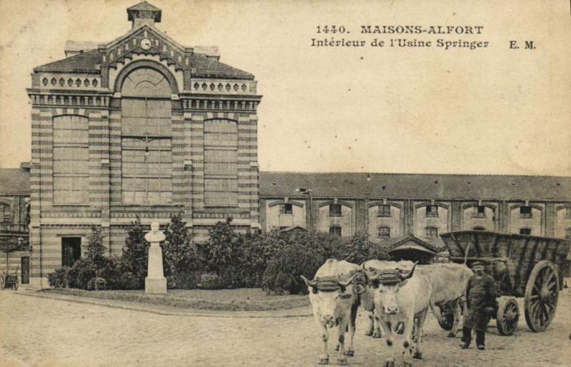 Carte postale ancienne Maisons Alfort-Intérieur de l'Usine Springer à Maisons-Alfort