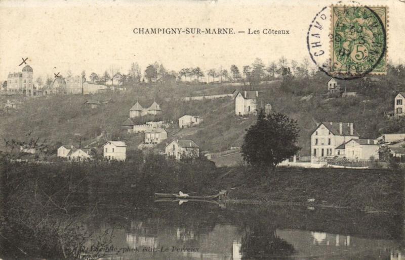 Carte postale ancienne Champigny Sur Marne-Les Cóteaux à Champigny-sur-Marne