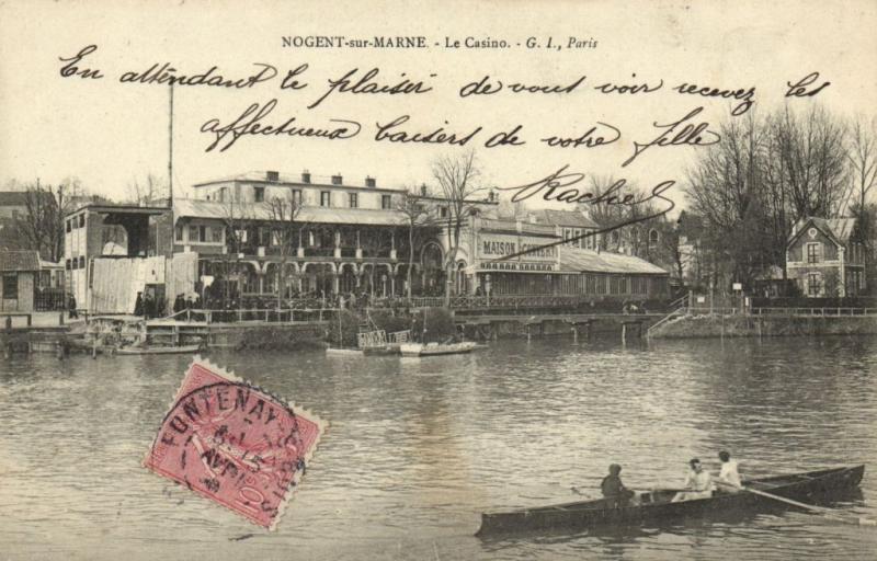 Carte postale ancienne Nogent sur Marne-Le Casino. à Nogent-sur-Marne