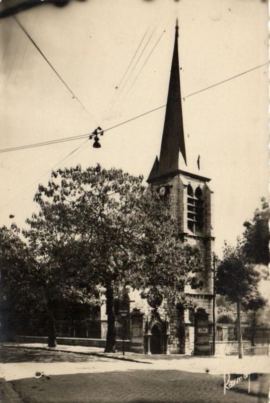 Carte postale ancienne Gentilly-La vieille Eglise à Gentilly