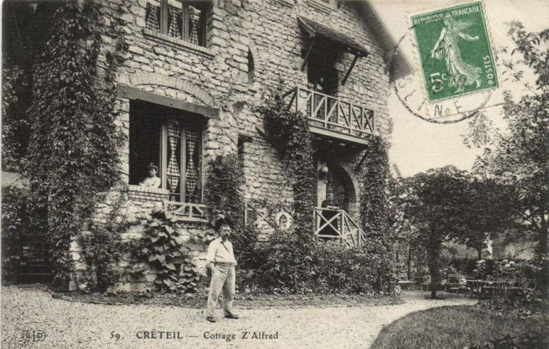 Carte postale ancienne Creteil - Cottage Z'alfred à Créteil