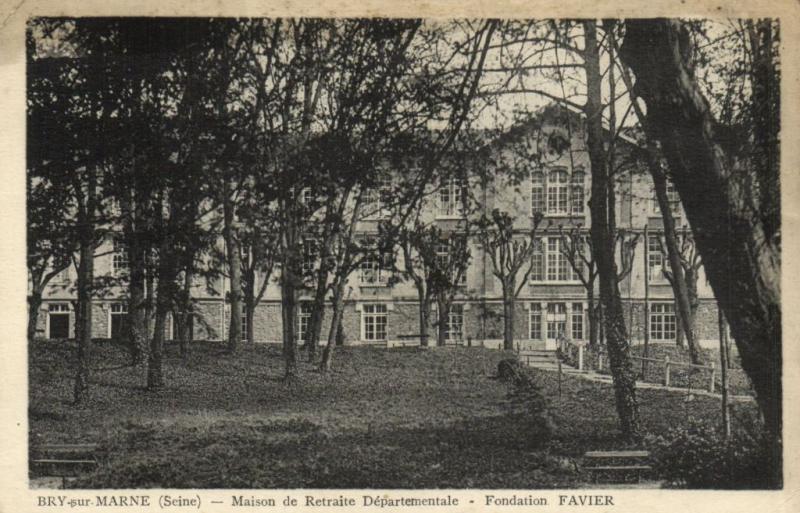 Carte postale ancienne Bry sur Marne-Maison de Retraite Départementale à Bry-sur-Marne