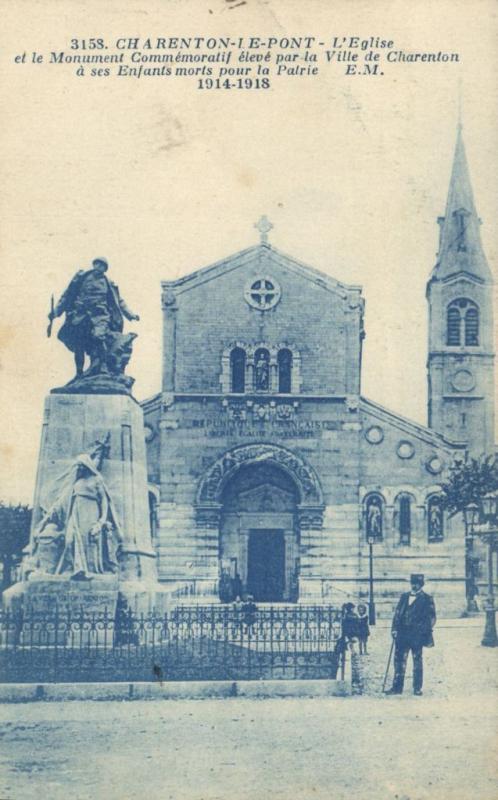 Carte postale ancienne Charenton Le Pont-L'Eglise à Charenton-le-Pont