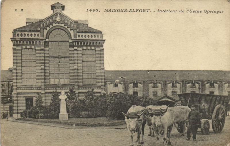 Carte postale ancienne Maisons Alfort-Intérieur de l'Usine Springer à Maisons-Alfort