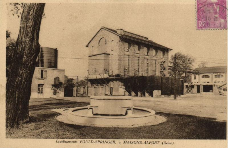 Carte postale ancienne Fould Springer á Maisons Alfort à Maisons-Alfort