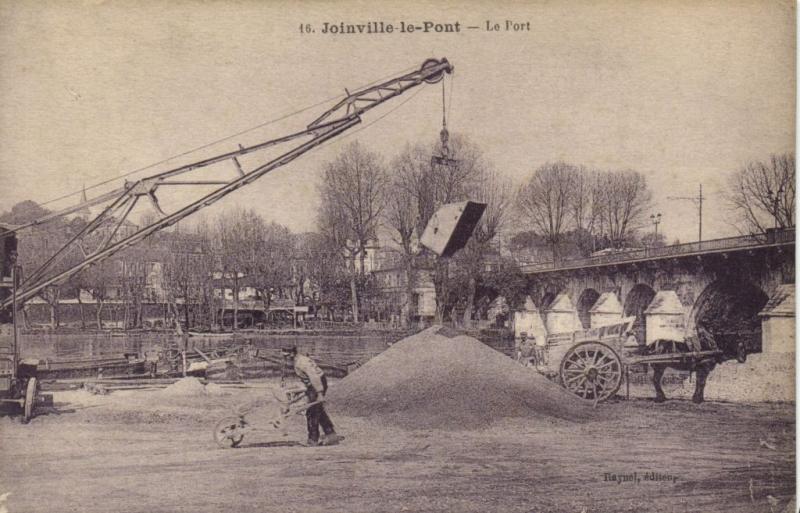 Carte postale ancienne Joinville le Pont-Le Port à Joinville-le-Pont