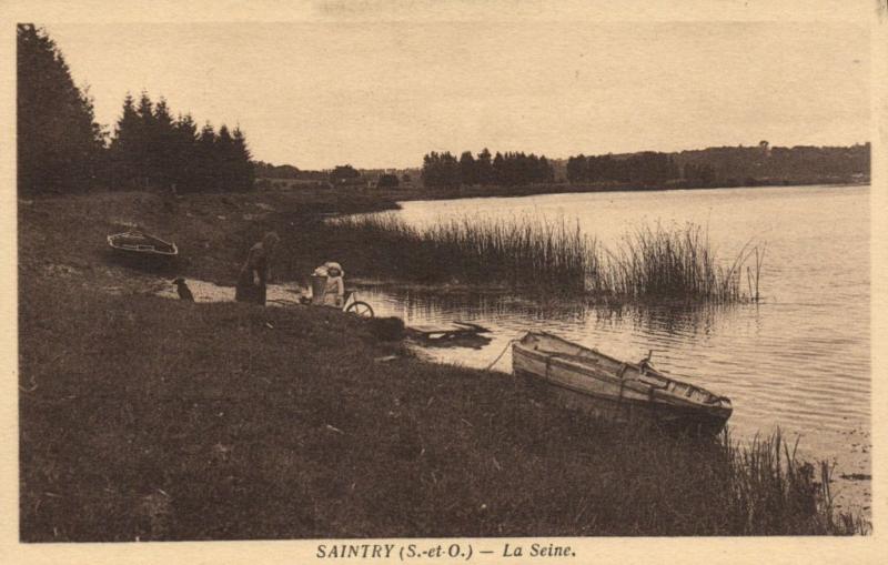 Carte postale ancienne Saintry-La Seine