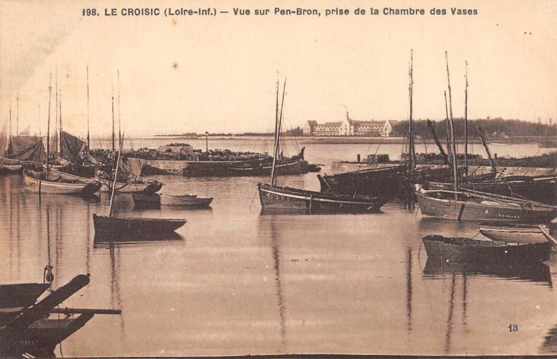 Carte postale ancienne Le Croisic - Le Port Vers La Poissonnerie au Croisic