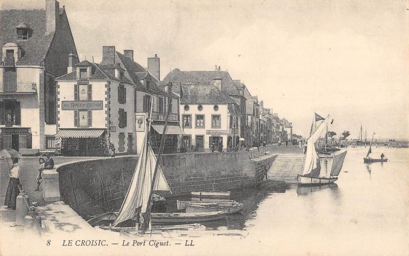 Carte postale ancienne Le Croisic - Le Port Ciguet au Croisic
