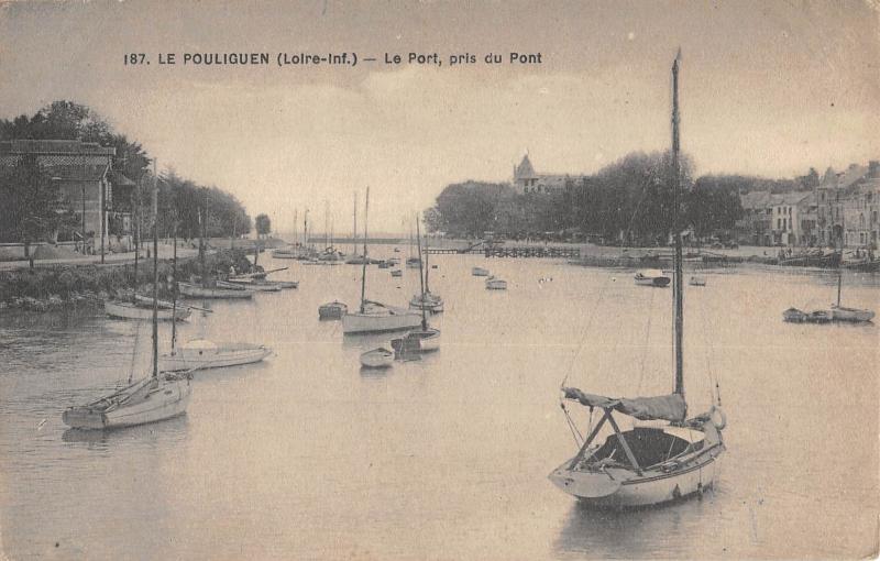 Carte postale ancienne Le Pouliguen - Le Port Pris Du Pont au Pouliguen
