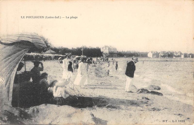 Carte postale ancienne Le Pouliguen - La Plage au Pouliguen
