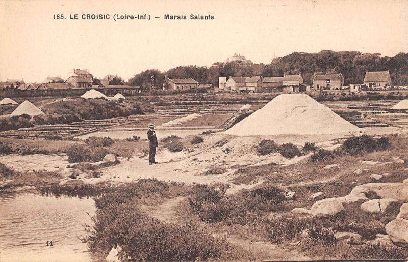 Carte postale ancienne Le Croisic - Marais Salants au Croisic