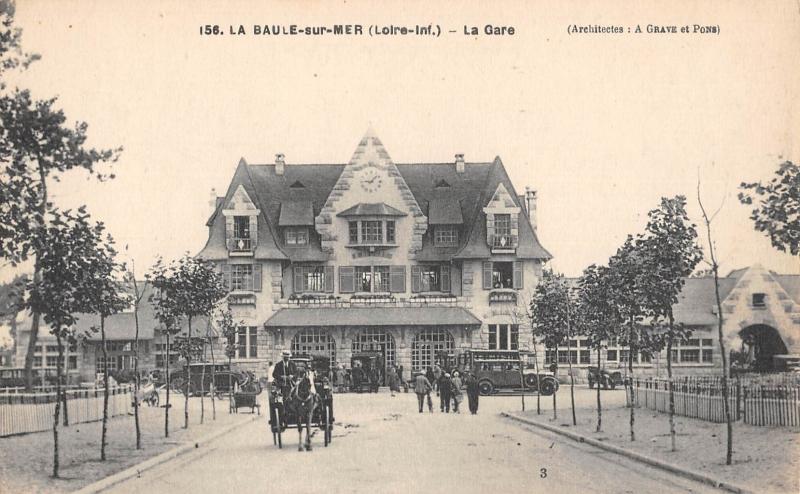 Carte postale ancienne La Baule Sur Mer - La Gare
