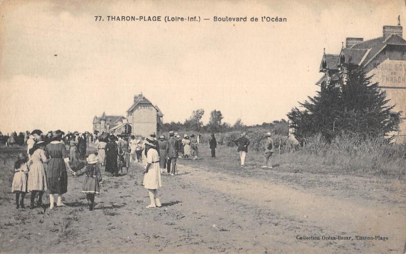Carte postale ancienne Tharon Plage - Boulevard De L'Ocean