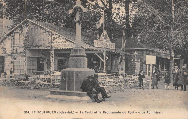 Carte postale ancienne Le Pouliguen - La Croix Et La Promenade Du Port - La Potiniere au Pouliguen