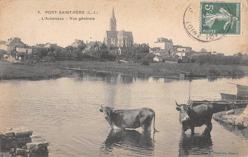 Carte postale ancienne Port Saint Pere - L'Acheneau - Vue Generale à Port-Saint-Père