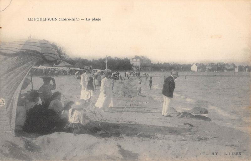 Carte postale ancienne Le Pouliguen - La Plage au Pouliguen