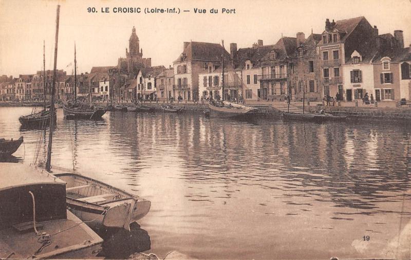 Carte postale ancienne Le Croisic - Vue Du Port au Croisic